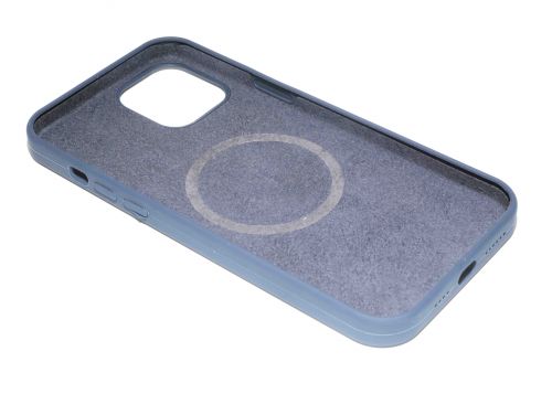 Чехол-накладка для iPhone 12 Pro Max SILICONE TPU NL поддержка MagSafe темно-синий коробка - оптовая продажа фото 3 Чехол-накладка для iPhone 12 Pro Max SILICONE TPU NL поддержка MagSafe темно-синий коробка - фото фото 3