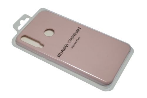 Чехол-накладка для HUAWEI P40 Lite E/Honor 9C SILICONE CASE светло-розовый (18)											 - фото