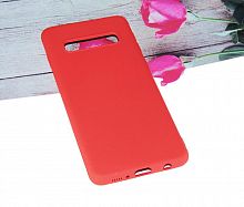 Чехол-накладка для Samsung G973 S10 SOFT TOUCH TPU красный - фото