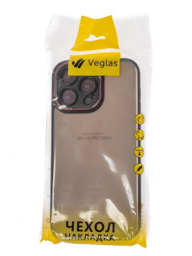 Чехол-накладка для iPhone 14 Pro Max VEGLAS Crystal Shield черный оптом, в розницу Центр Компаньон фото 3