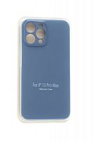 Купить Чехол-накладка для iPhone 13 Pro Max VEGLAS SILICONE CASE NL Защита камеры голубовато серый (46) оптом, в розницу в ОРЦ Компаньон