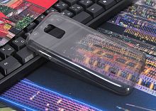 Чехол-накладка для Samsung G800 S5 mini JZZS TPU ул тон чер - фото