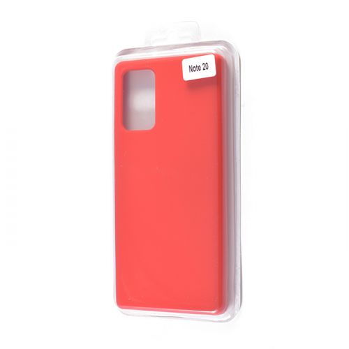 Чехол-накладка для Samsung N980F Note 20 VEGLAS SILICONE CASE закрытый красный (1) оптом, в розницу Центр Компаньон