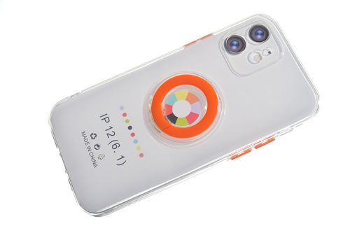 Чехол-накладка для iPhone 12 NEW RING TPU оранжевый оптом, в розницу Центр Компаньон фото 3
