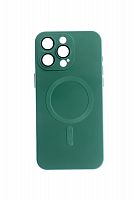 Чехол-накладка для iPhone 15 Pro Max VEGLAS Lens Magnetic зеленый - фото