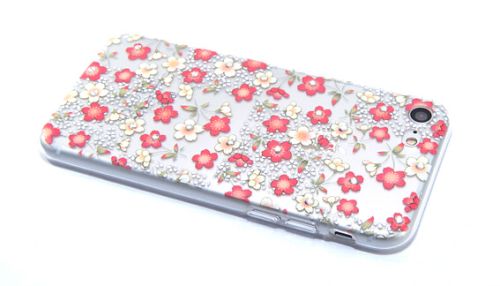 Чехол-накладка для iPhone 7/8/SE FASHION TPU стразы Полевые цветы вид 1 оптом, в розницу Центр Компаньон фото 3