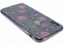 Купить Чехол-накладка для iPhone X/XS FASHION TPU стразы Полевые цветы вид 2 оптом, в розницу в ОРЦ Компаньон