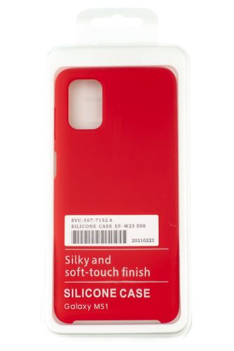 Чехол-накладка для Samsung M515F M51 SILICONE CASE OP красный (1) оптом, в розницу Центр Компаньон фото 2