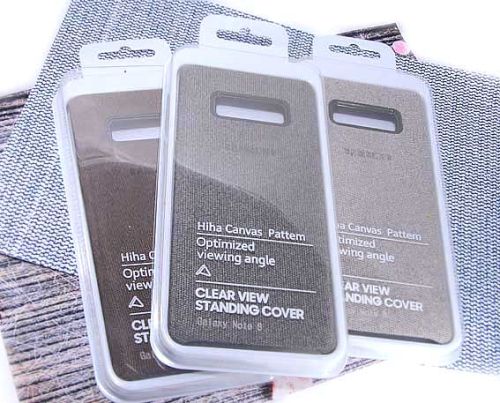 Чехол-накладка для Samsung N950F Note 8 HIHA CANVAS коричневый оптом, в розницу Центр Компаньон фото 3