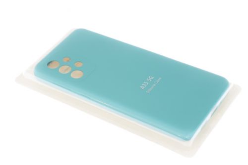 Чехол-накладка для Samsung A335F A33 VEGLAS SILICONE CASE закрытый бирюзовый (2) - фото фото 2