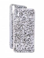 Чехол-накладка для HUAWEI P Smart+ GLITTER TPU серебро - фото