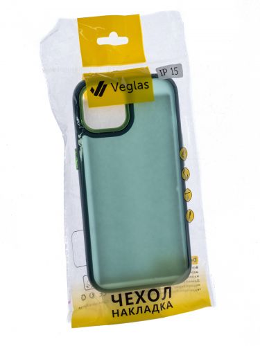 Чехол-накладка для iPhone 15 VEGLAS Fog Glow зеленый оптом, в розницу Центр Компаньон фото 3