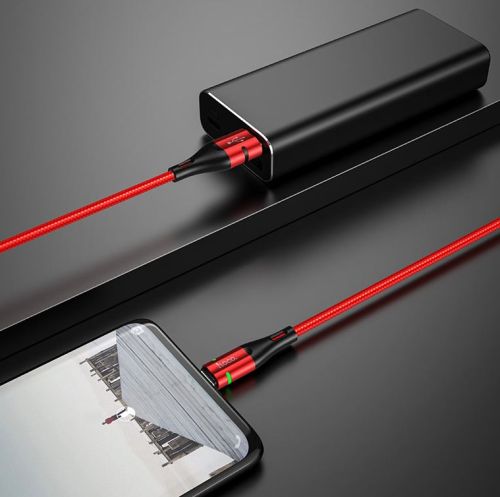 Кабель USB-Micro USB HOCO U93 Shadow 2.4A 1.2м красный оптом, в розницу Центр Компаньон фото 4