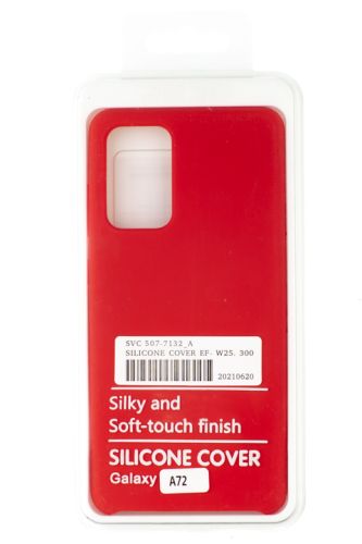 Чехол-накладка для Samsung A725F A72 SILICONE CASE OP красный (1) оптом, в розницу Центр Компаньон фото 4
