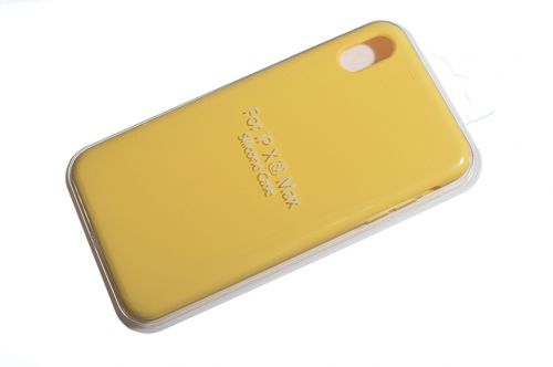 Чехол-накладка для iPhone XS Max VEGLAS SILICONE CASE закрытый желтый (4) - фото фото 2