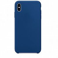 Купить Чехол-накладка для iPhone X/XS SILICONE CASE AAA синий горизонт оптом, в розницу в ОРЦ Компаньон