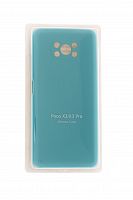 Чехол-накладка для XIAOMI POCO X3 NFC VEGLAS SILICONE CASE закрытый бирюзовый (2) - фото