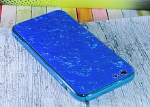 Купить Чехол-накладка для iPhone 7/8/SE SPANGLES GLASS TPU синий																														 оптом, в розницу в ОРЦ Компаньон
