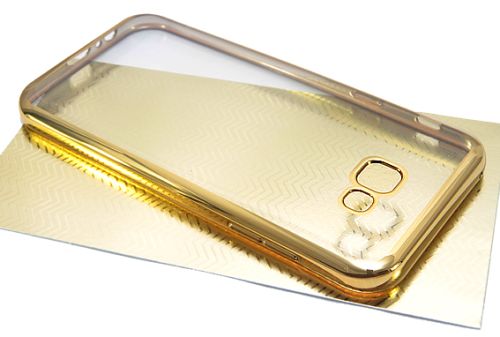 Чехол-накладка для Samsung A320F A3 РАМКА TPU золото  оптом, в розницу Центр Компаньон