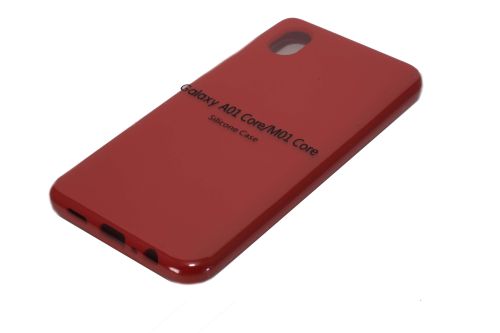 Чехол-накладка для Samsung A013F A01 Core SILICONE CASE закрытый красный (1) оптом, в розницу Центр Компаньон фото 2