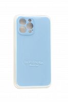 Чехол-накладка для iPhone 13 Pro Max VEGLAS SILICONE CASE Защита камеры сиренево-голубой (5) - фото