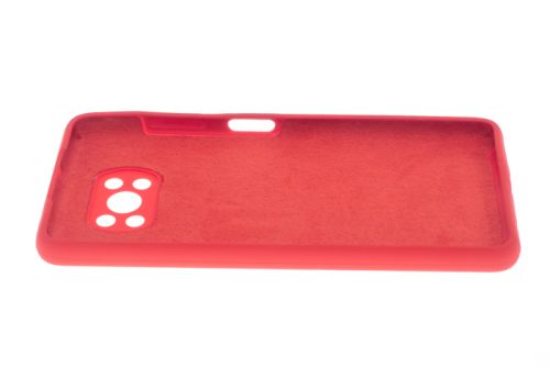 Чехол-накладка для XIAOMI Poco X3 NFC SILICONE CASE OP закрытый красный (1) оптом, в розницу Центр Компаньон фото 3