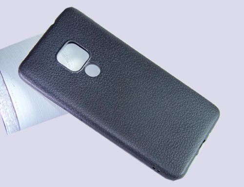 Чехол-накладка для HUAWEI Mate 20 FASHION LITCHI TPU черный - фото