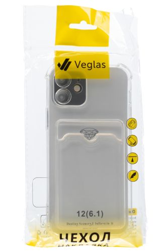 Чехол-накладка для iPhone 12 VEGLAS Air Pocket прозрачный оптом, в розницу Центр Компаньон фото 4