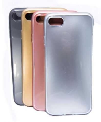 Чехол-накладка для iPhone 7/8/SE JZZS Painted TPU One side серебро - фото