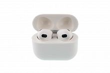 Чехол для наушников Airpods 3 Silicone case белый - фото