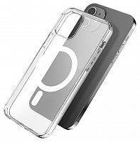Чехол-накладка для iPhone 12 Mini HOCO Magnetic protective прозрачный - фото