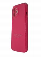 Купить Чехол-накладка для iPhone 12 Pro Max VEGLAS SILICONE CASE NL Защита камеры глубокий розовый (47) оптом, в розницу в ОРЦ Компаньон