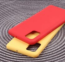 Купить Чехол-накладка для Samsung A715F A71 SILICONE CASE закрытый красный (1) оптом, в розницу в ОРЦ Компаньон