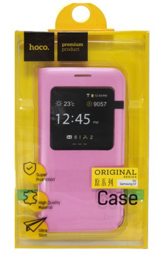 Чехол-книжка для Samsung G930F S7 HOCO ORIGINAL VISUAL розовый оптом, в розницу Центр Компаньон фото 2
