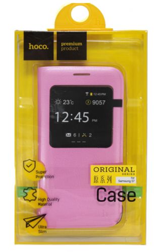 Чехол-книжка для Samsung G930F S7 HOCO ORIGINAL VISUAL розовый - оптовая продажа фото 2 Чехол-книжка для Samsung G930F S7 HOCO ORIGINAL VISUAL розовый - фото фото 2