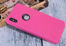 Купить Чехол-накладка для iPhone X/XS FASHION TPU матовый розовый оптом, в розницу в ОРЦ Компаньон