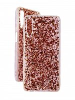 Чехол-накладка для Samsung A750F A7 2018 GLITTER TPU бронзовый - фото