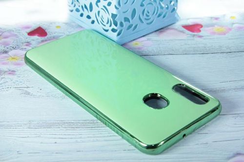Чехол-накладка для Samsung A405F A40 ELECTROPLATED TPU+PET зеленый - фото