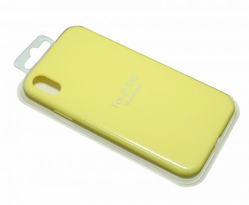 Чехол-накладка для iPhone XR VEGLAS SILICONE CASE закрытый лимонный (37) - фото фото 2