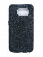 Чехол-накладка для Samsung G920 S6 JZZS Shinny 3в1 TPU черная - фото