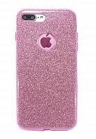 Купить Чехол-накладка для iPhone 7/8 Plus JZZS Shinny 3в1 TPU розовая оптом, в розницу в ОРЦ Компаньон