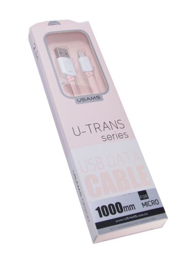 Кабель USB-Micro USB USAMS US-SJ020 U-TRANS 1м розовый оптом, в розницу Центр Компаньон фото 2