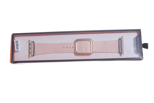 Ремешок для Apple Watch Square buckle 38/40/41mm светло-розовый оптом, в розницу Центр Компаньон фото 3