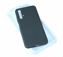 Чехол-накладка для HUAWEI Honor 20 SOFT TOUCH TPU ЛОГО черный - фото