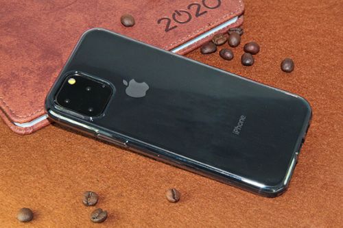 Чехол-накладка для iPhone 11 Pro Max FASHION TPU пакет черно-прозрачный оптом, в розницу Центр Компаньон