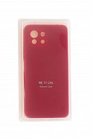 Чехол-накладка для XIAOMI Mi 11 Lite VEGLAS SILICONE CASE закрытый красный (1) - фото