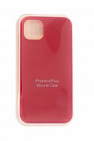 Чехол-накладка для iPhone 14 Plus VEGLAS SILICONE CASE закрытый красный (14) - фото