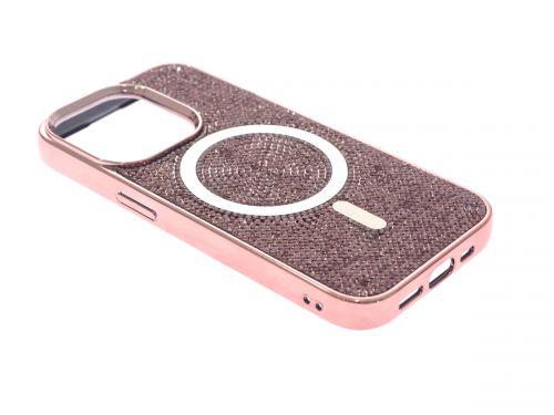 Чехол-накладка для iPhone 14 Pro VEGLAS Diamond Magnetic розовый - оптовая продажа фото 2 Чехол-накладка для iPhone 14 Pro VEGLAS Diamond Magnetic розовый - фото фото 2