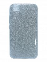 Чехол-накладка для XIAOMI Redmi Note 5A JZZS Shinny 3в1 TPU серебро - фото