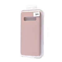 Купить Чехол-накладка для Samsung G973 S10 VEGLAS SILICONE CASE закрытый светло-розовый (18) оптом, в розницу в ОРЦ Компаньон